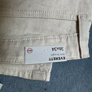 AG NWT Adriano Goldschmied Tan Chinos